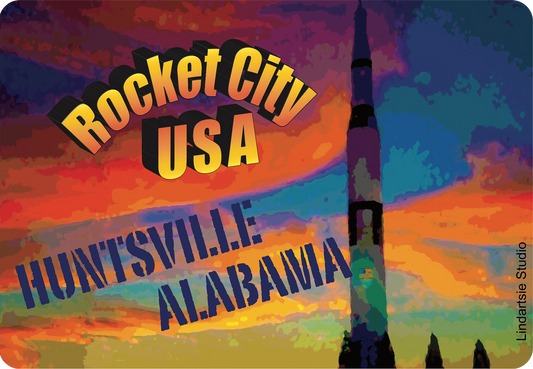 Rocket City USA Huntsville Alabama Sticker